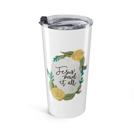 Jesus Paid it All - Copper Vacuum Insulated Tumbler, 22oz