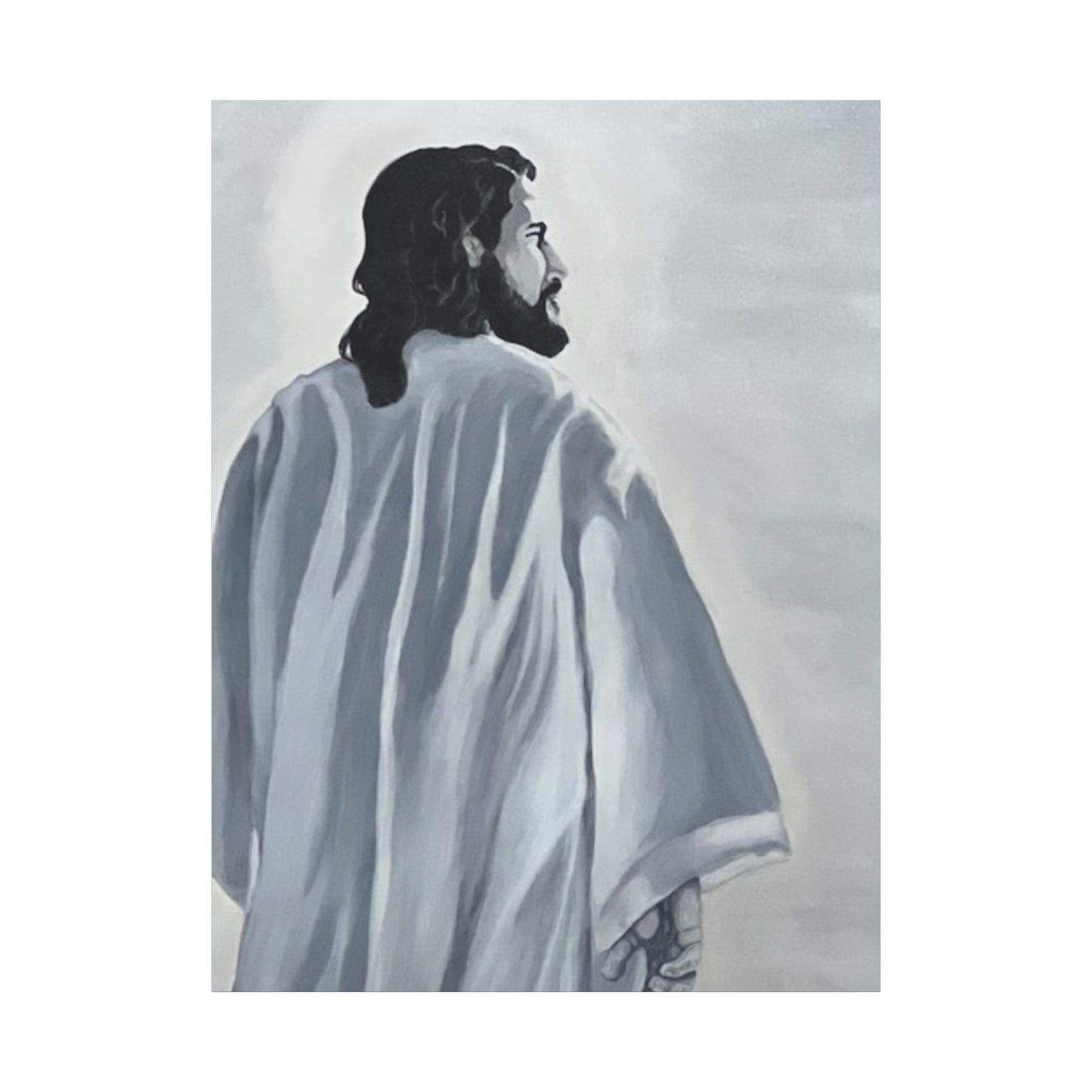 Inspirational Jesus Canvas Wall Art - Stretched Matte Print for Home Decor