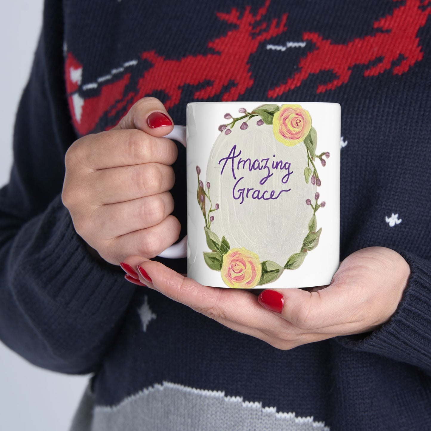 Amazing Grace White - Ceramic Mug 11oz