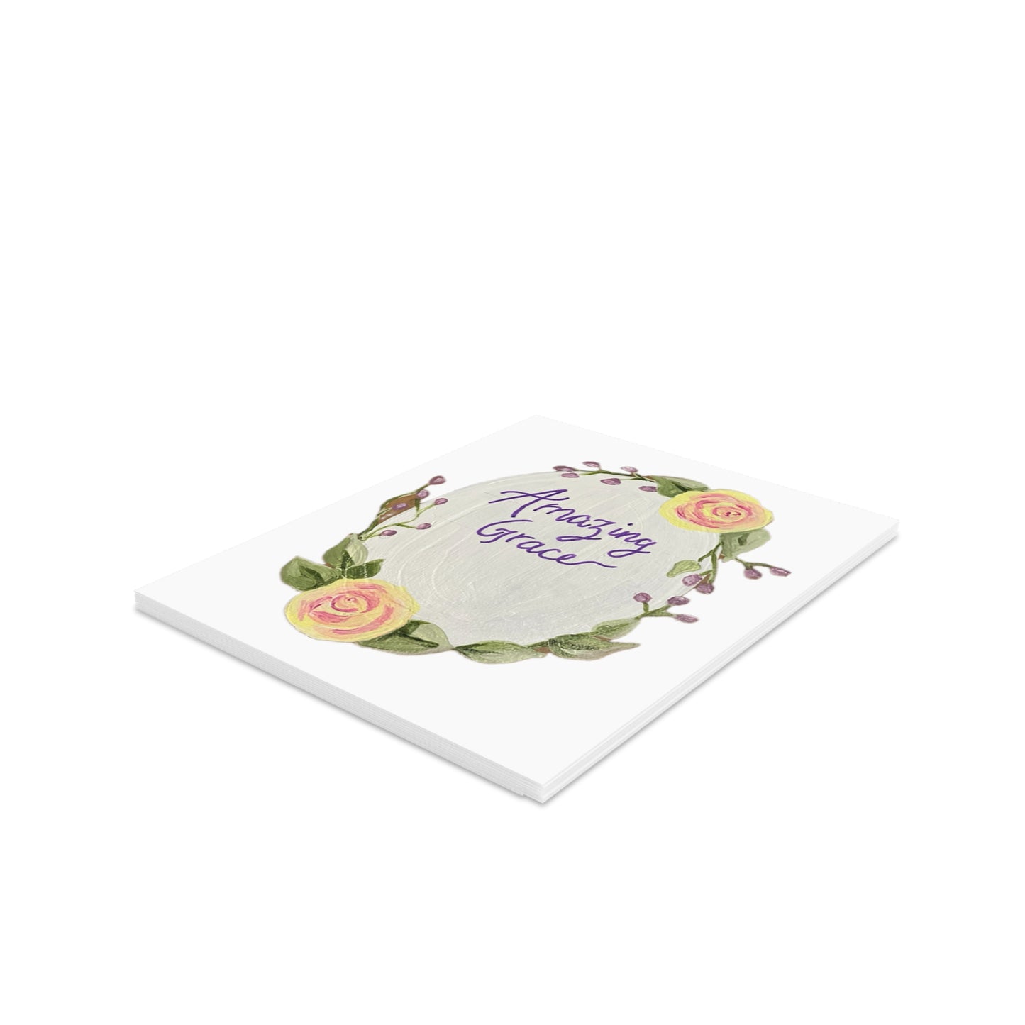 Amazing Grace White - Greeting cards (8, 16, and 24 pcs)