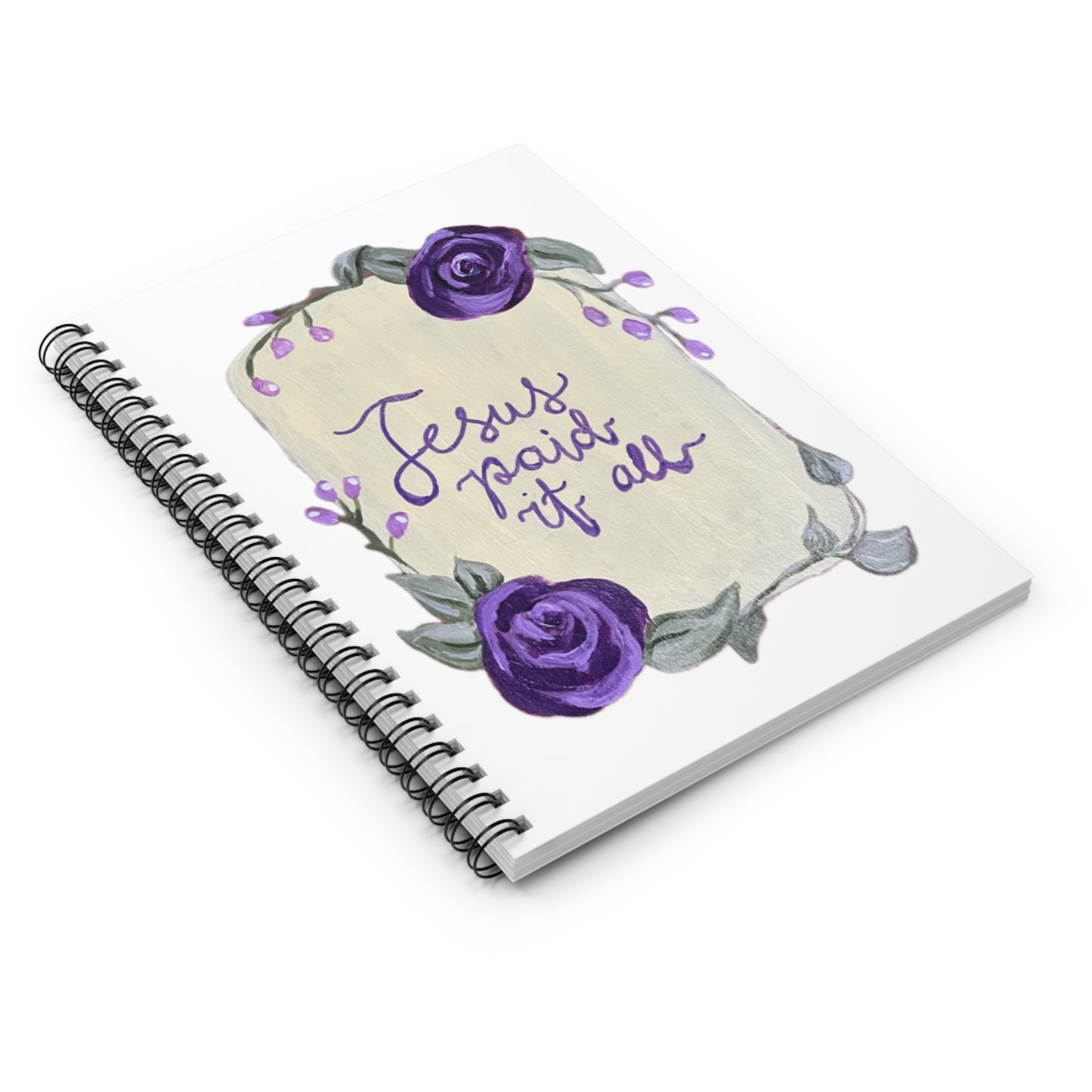 Jesus Paid it All - Spiral Notebook - Ruled Line
