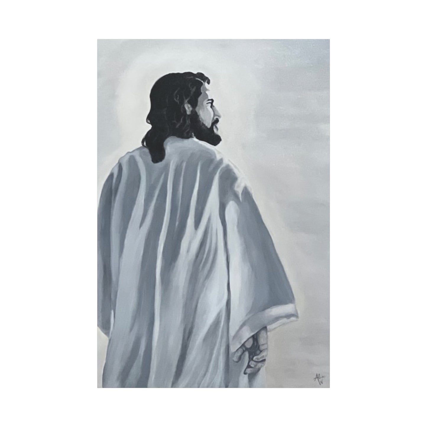 Inspirational Jesus Canvas Wall Art - Stretched Matte Print for Home Decor