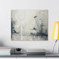 Angels I - Elegant Abstract Stretched Canvas Art for Modern Home Decor