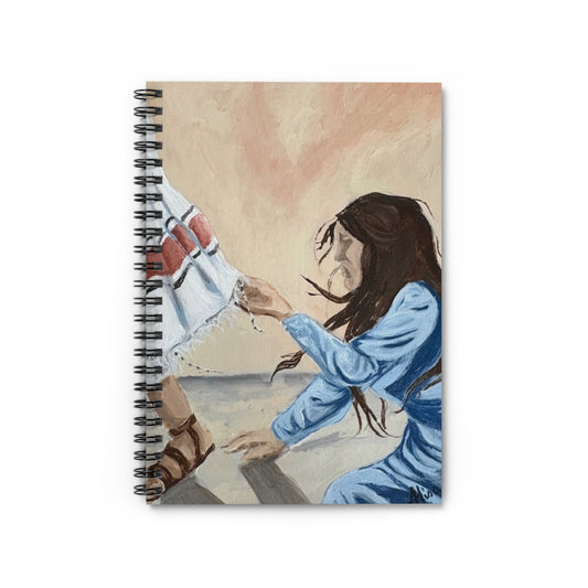 Hem of His Garment - Artistic Spiral Notebook - Ruled Lines | Inspirational Journal, Writing Pad, Gift for Artists, Stationery for Students, Creative Gifts