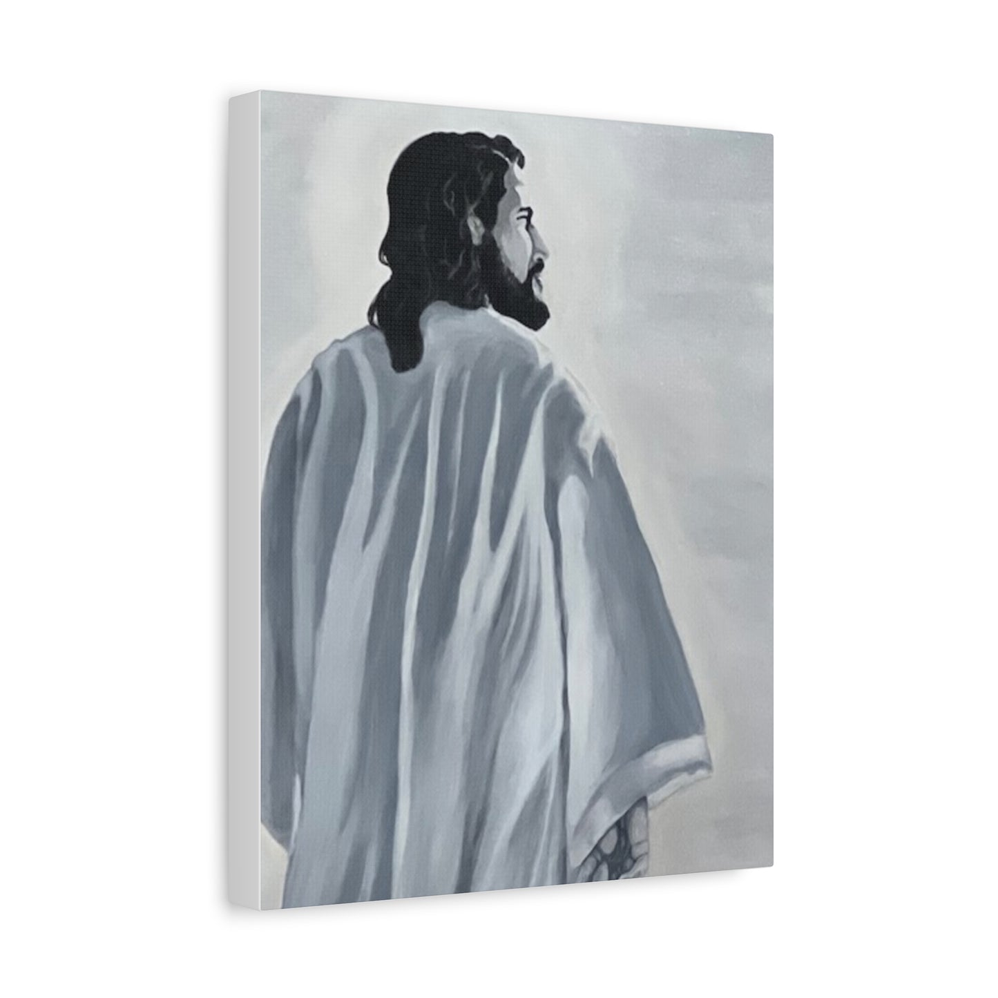 Inspirational Jesus Canvas Wall Art - Stretched Matte Print for Home Decor