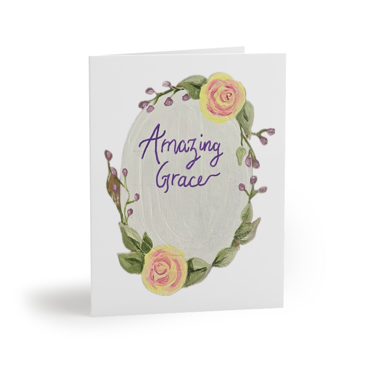 Amazing Grace White - Greeting cards (8, 16, and 24 pcs)