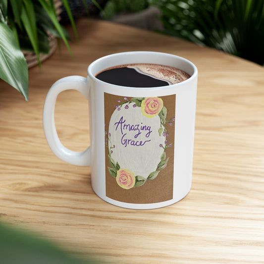 Amazing Grace White - Ceramic Mug 11oz