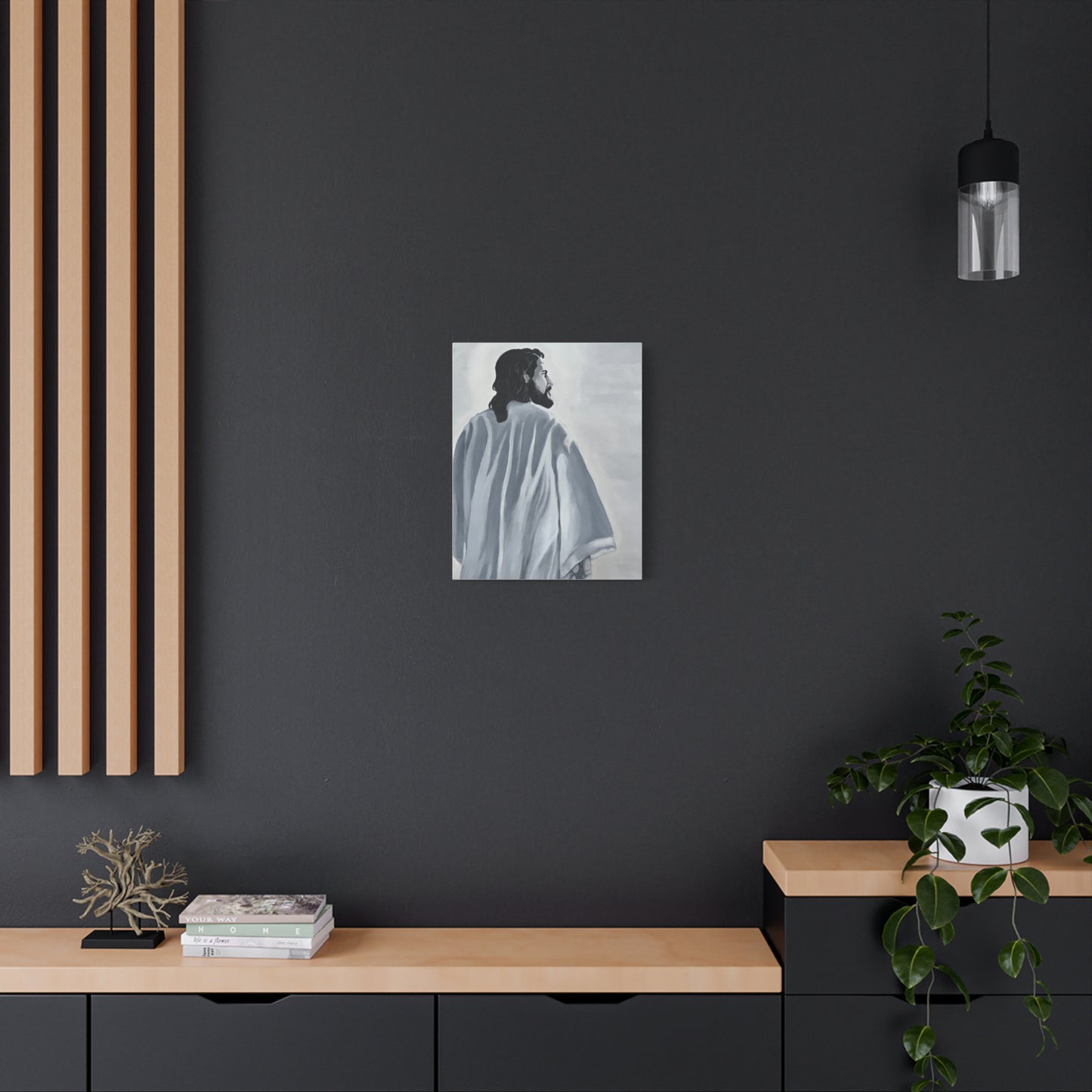 Inspirational Jesus Canvas Wall Art - Stretched Matte Print for Home Decor
