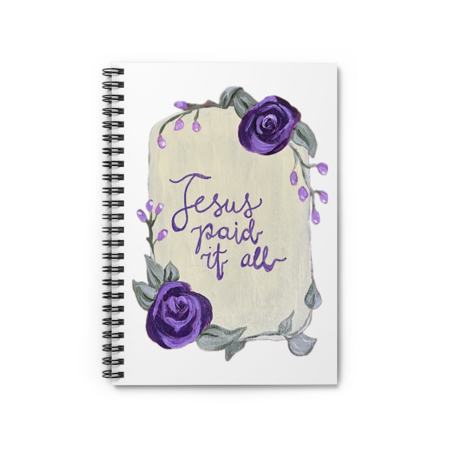 Jesus Paid it All - Spiral Notebook - Ruled Line